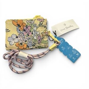 NEW Vera Bradley ReActive Zip Lanyard And ID Case Sunlit Garden